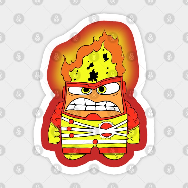 Combustible Hero Sticker by jcastick